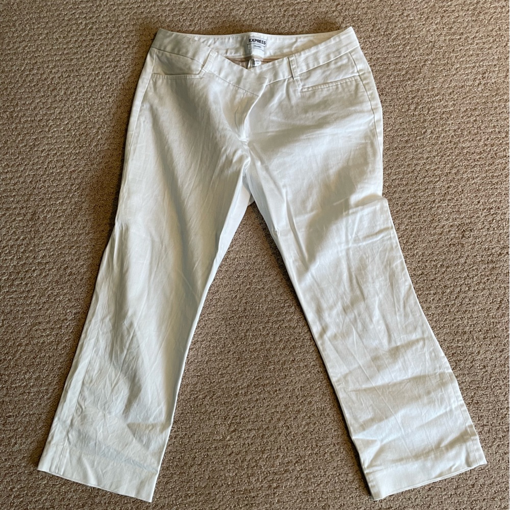 Express cropped slacks